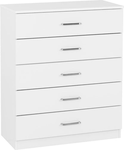 Dakota 5 Drawer Chest – Multiple Finishes