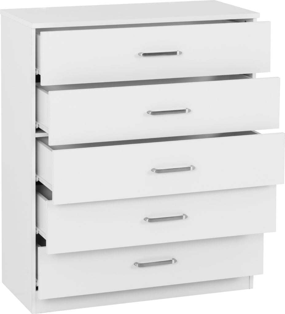 Dakota 5 Drawer Chest – Multiple Finishes