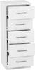 White / 5 Drawer