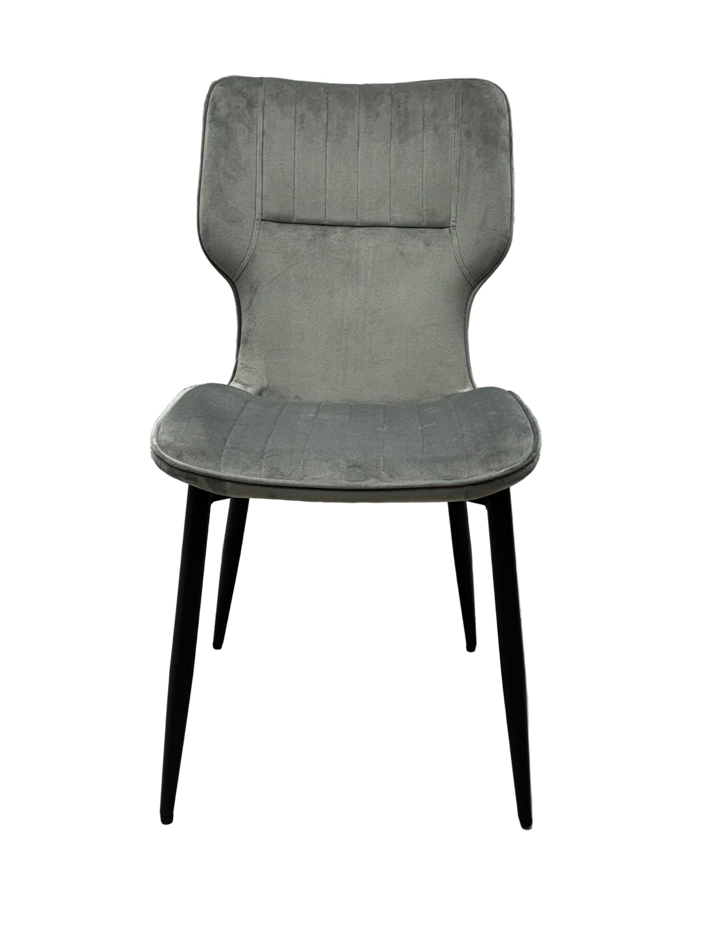 Windsor Velvet Dining Chair Black/Grey/Mink