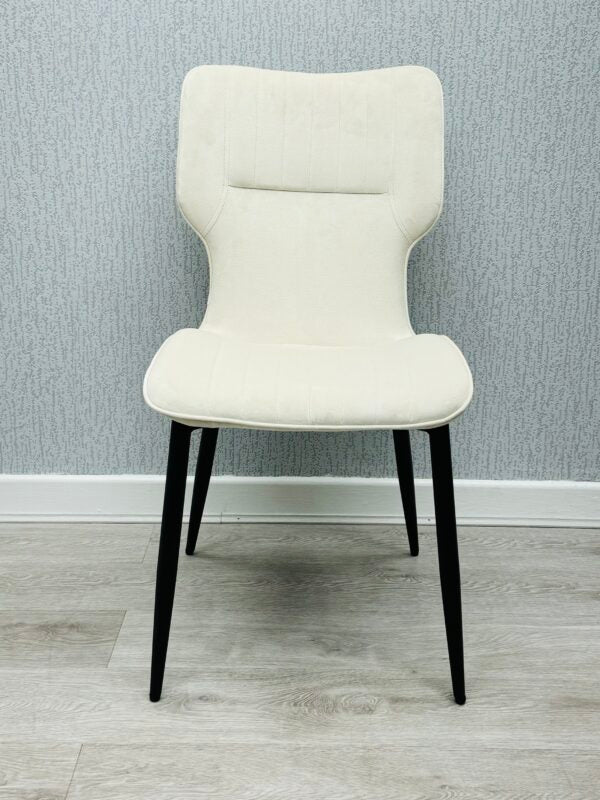 Windsor Velvet Dining Chair Black/Grey/Mink