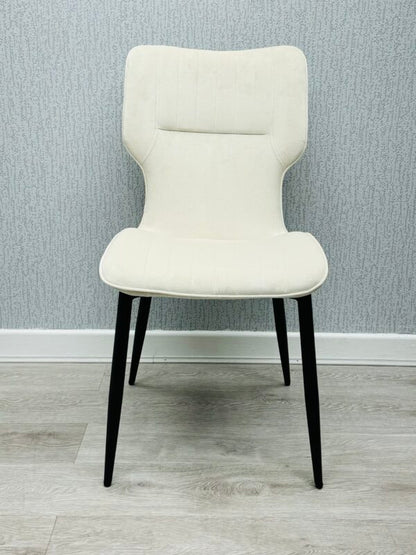 Windsor Velvet Dining Chair Black/Grey/Mink