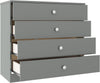 4 Drawer / Grey Gloss