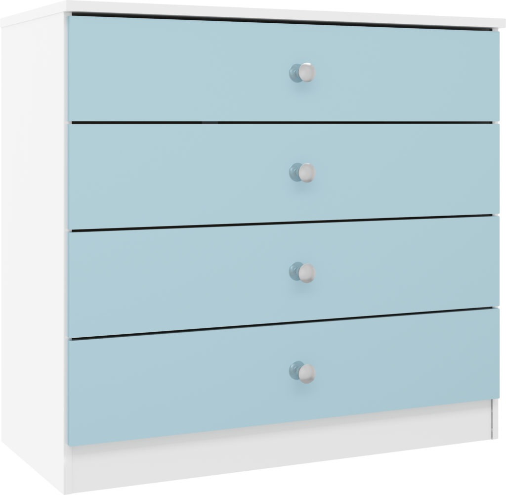 Denver 4 Drawer Chest – Multiple Gloss Finishes