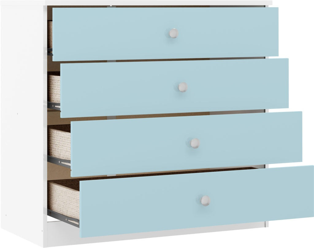 Denver 4 Drawer Chest – Multiple Gloss Finishes