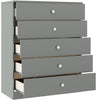 5 Drawer / Grey Gloss