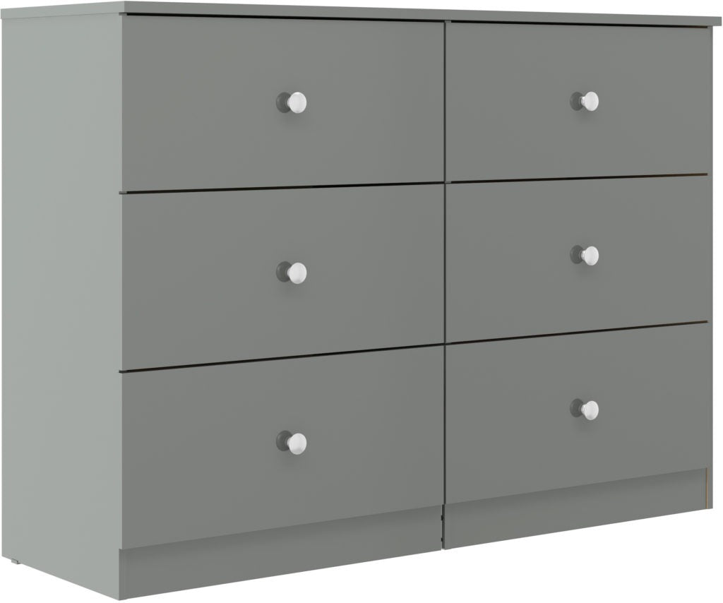 Denver 6 Drawer Chest – Multiple Gloss Finishes