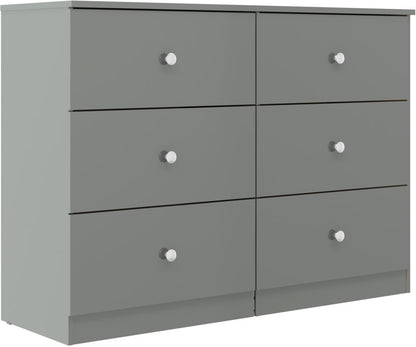 Denver 6 Drawer Chest – Multiple Gloss Finishes