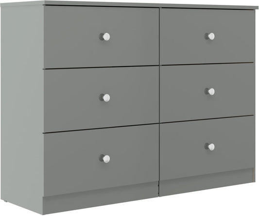 Denver 6 Drawer Chest – Multiple Gloss Finishes