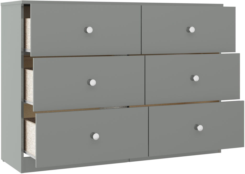 Denver 6 Drawer Chest – Multiple Gloss Finishes