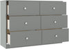 6 Drawer / Grey Gloss
