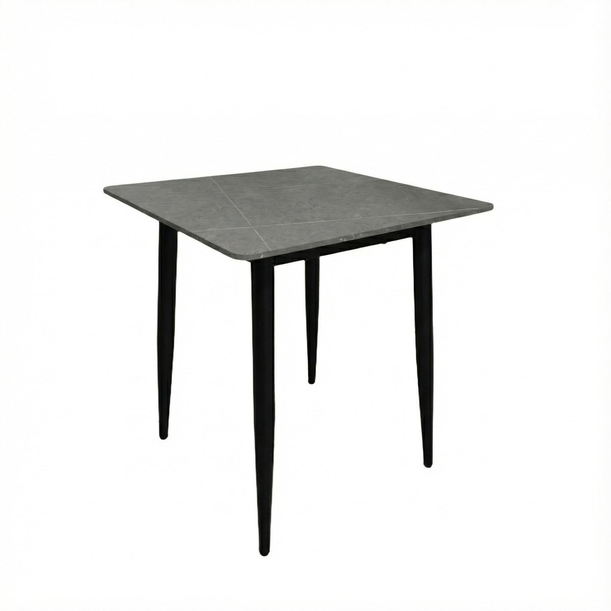 Nova Grey Square Dining Set with 2 Evie Green Chairs