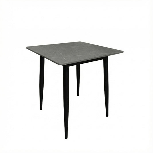 Nova Sintered Stone Dining Table 70x70cm - Grey Marble