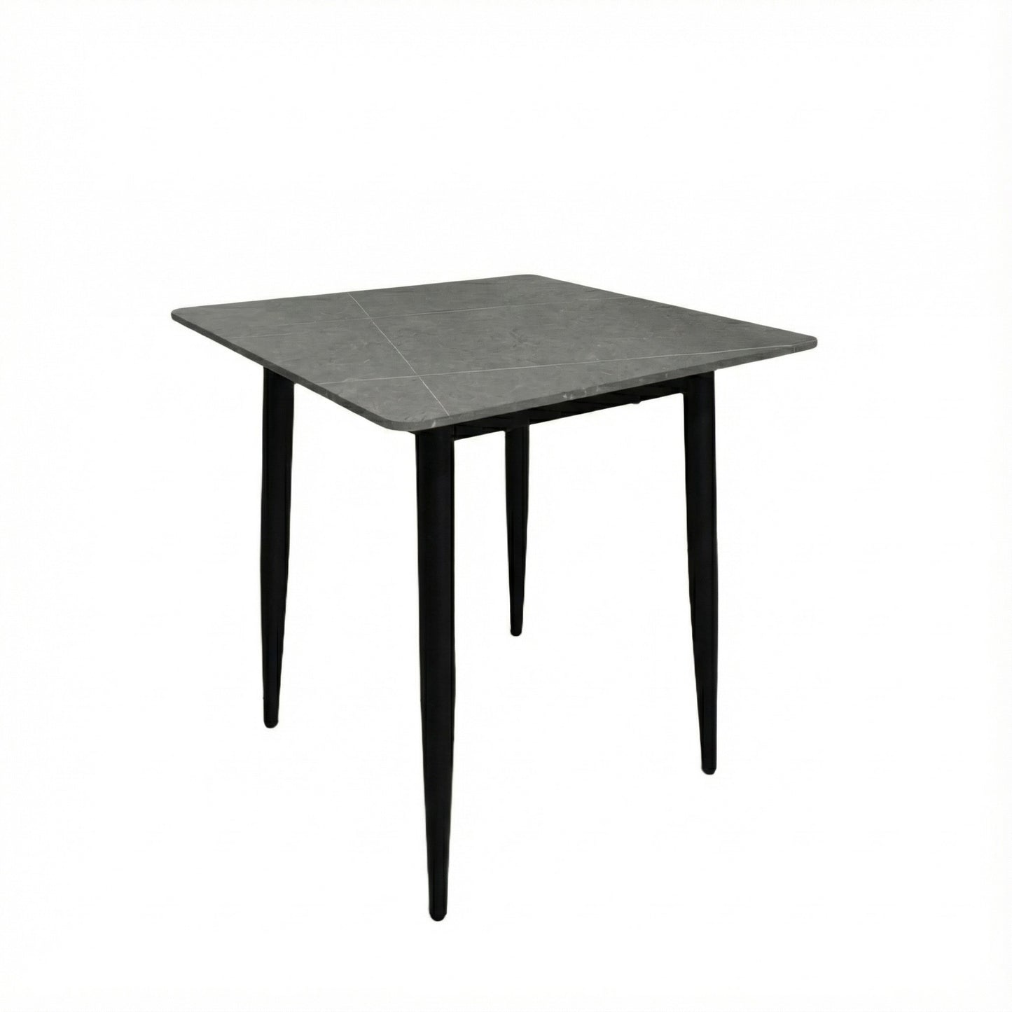 Nova Grey Square Dining Set with 4 Evie Green Chairs