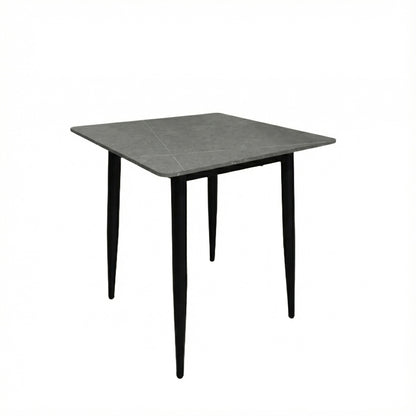 Nova Grey Square Dining Set with 4 Evie Green Chairs