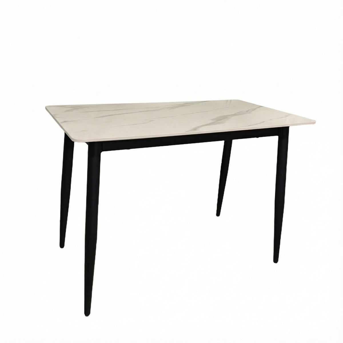 Nova Cream Dining Set with 4 Esme Light Brown Chairs