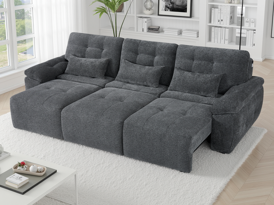 Dallas Electric Sofabed Grey 3 Seater