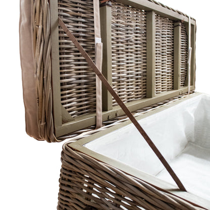 Maya Handmade Kubu Rattan Storage Bench