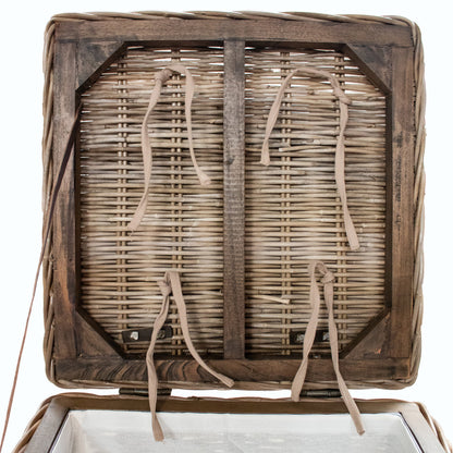 Maya Handmade Kubu Rattan Small Storage Stool