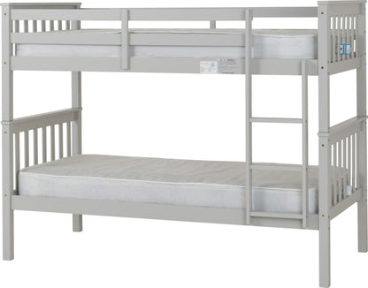 Erin 3' Bunk Bed Light Grey
