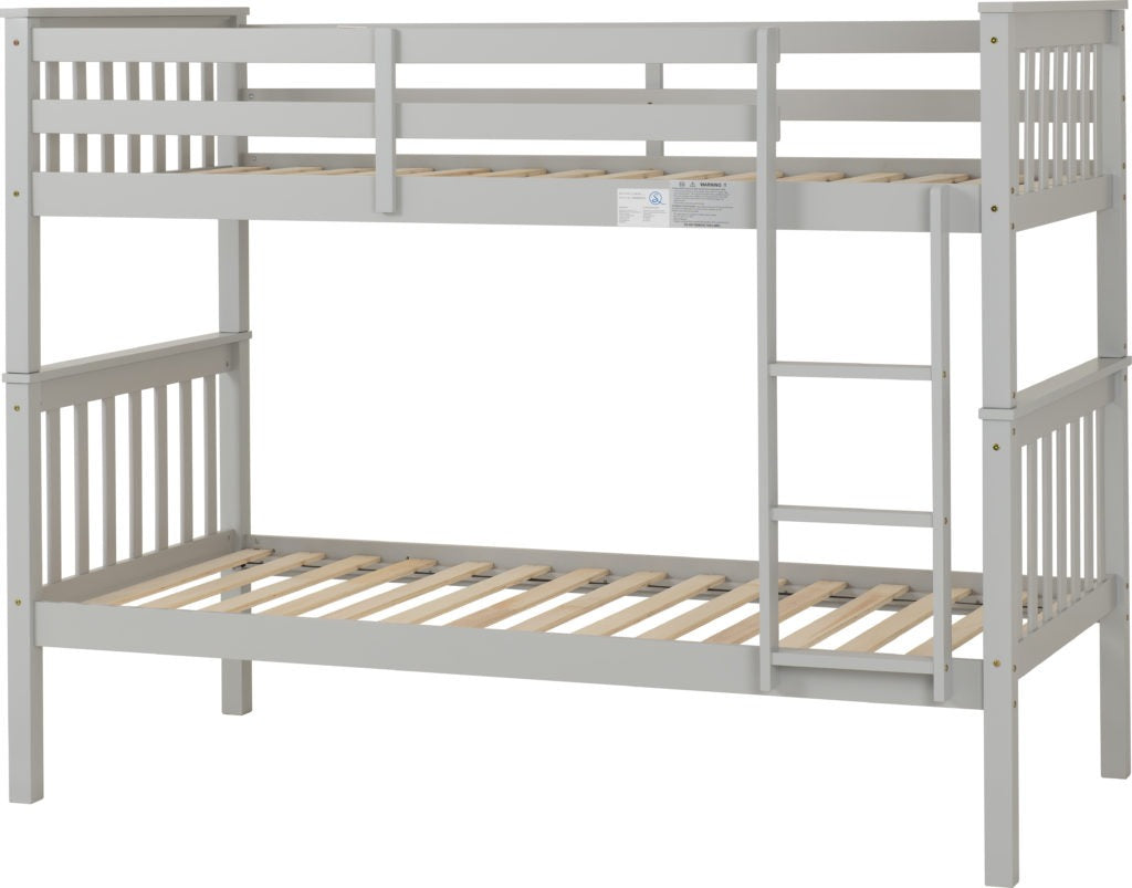 Erin 3' Bunk Bed Light Grey