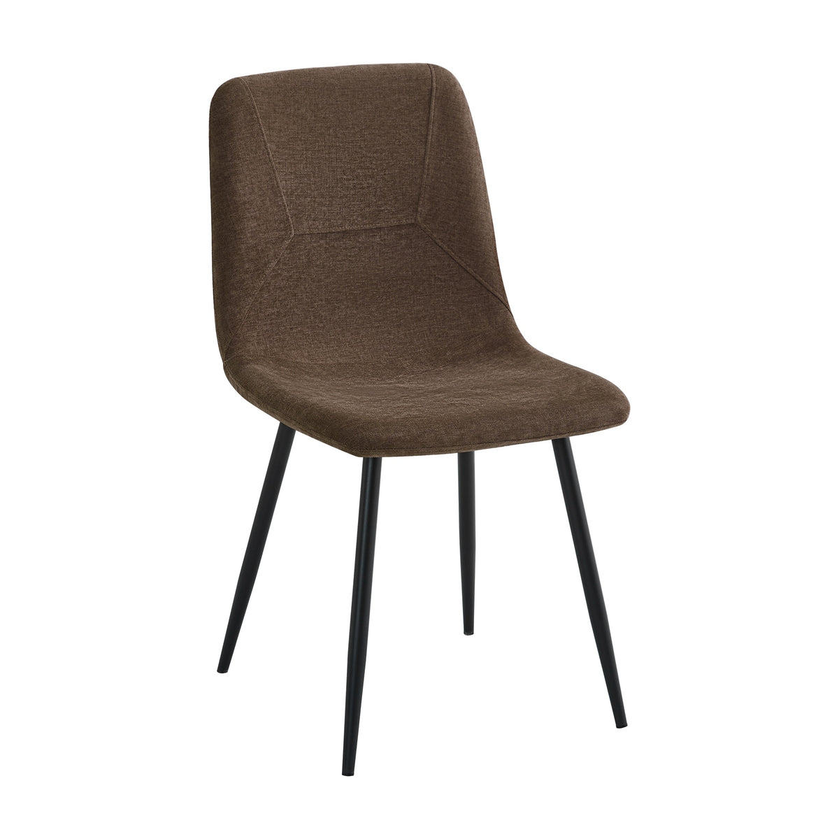 Nova Cream Dining Set with 4 Esme Dark Brown Chairs