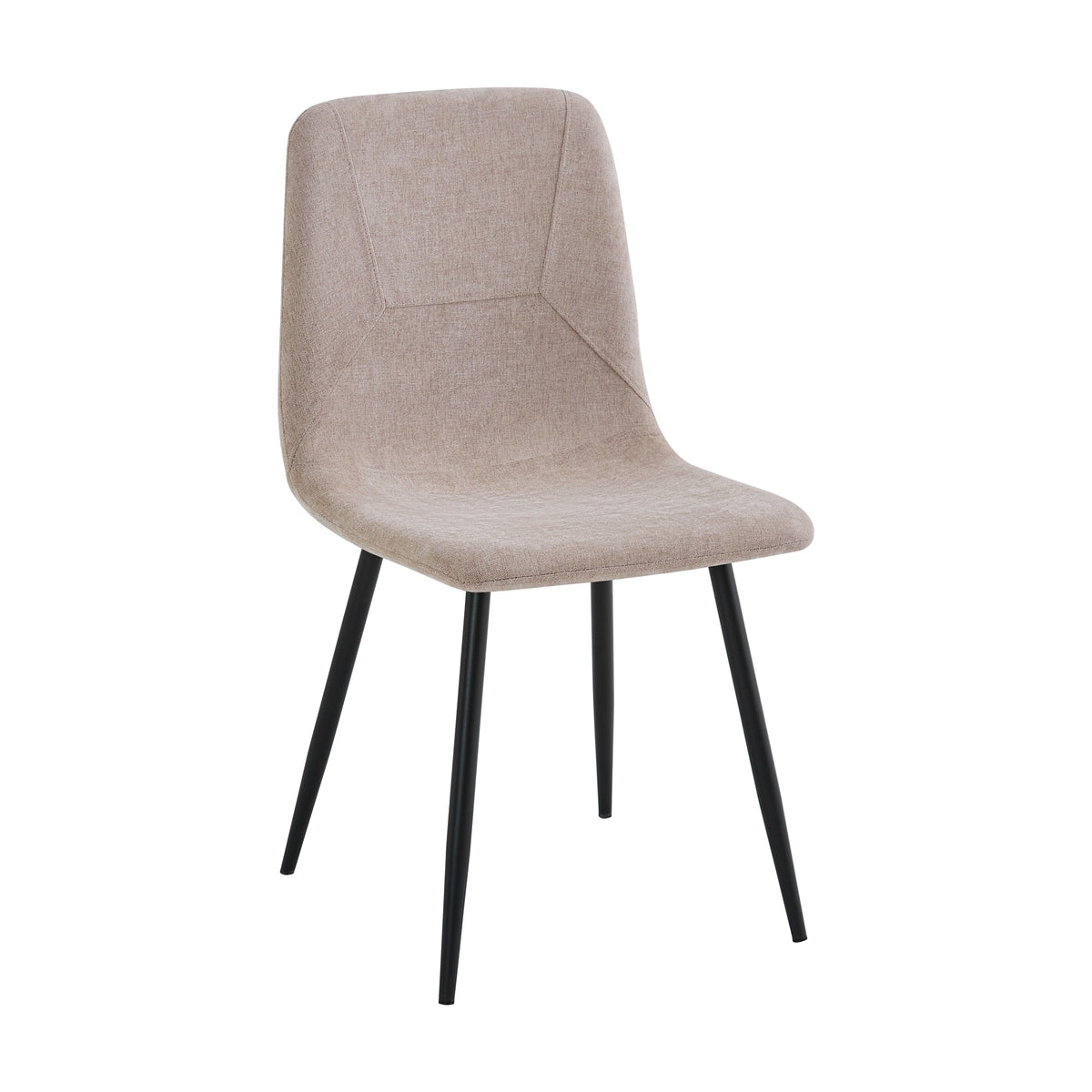 Nova Cream Square Dining Set with 2 Esme Light Brown Chairs