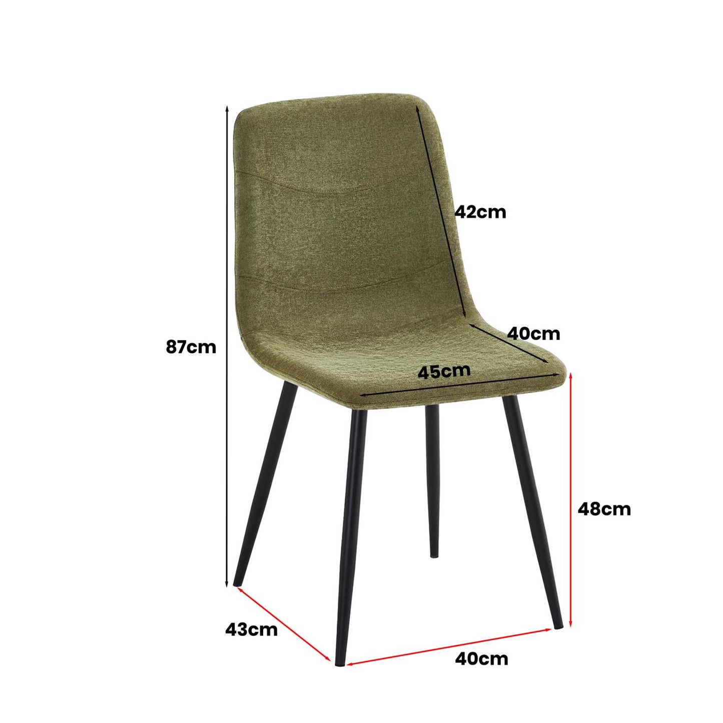 Nova Grey Square Dining Set with 4 Evie Green Chairs