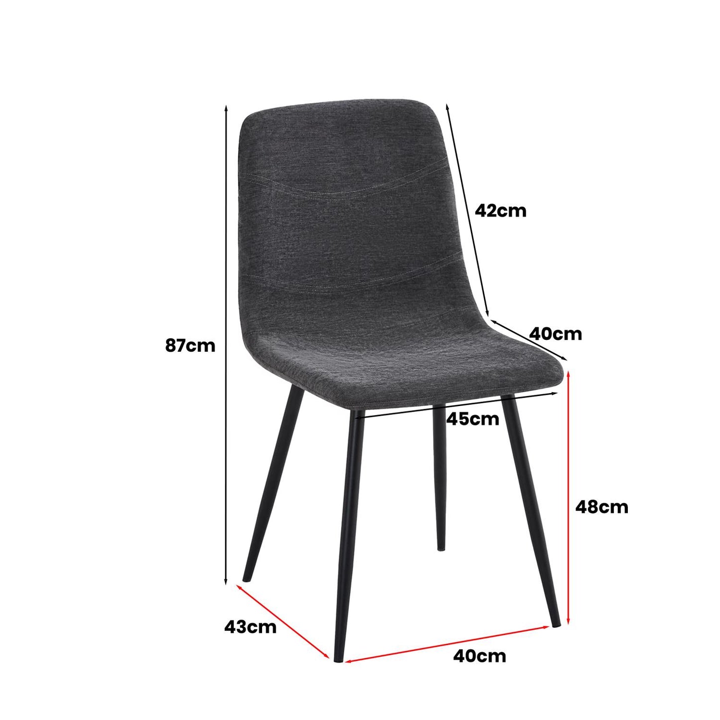 Nova Grey Square Dining Set with 4 Evie Grey Chairs