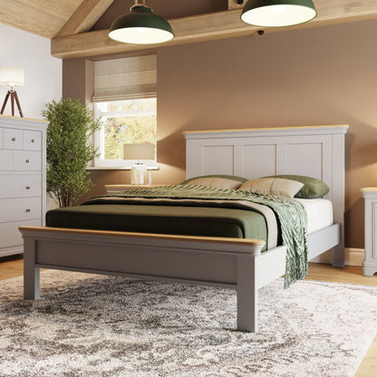 Faire 4ft6 Double Shaker Panel Bed in Dove Grey