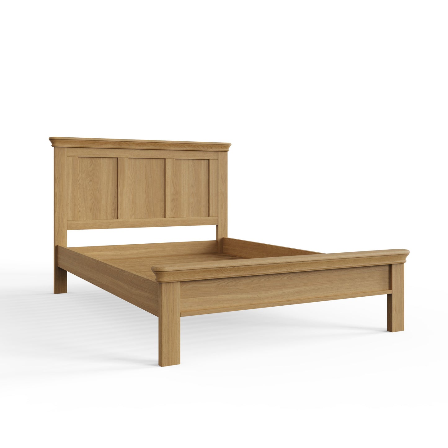 Faire 4ft6 Double Shaker Panel Bed in Natural Oak