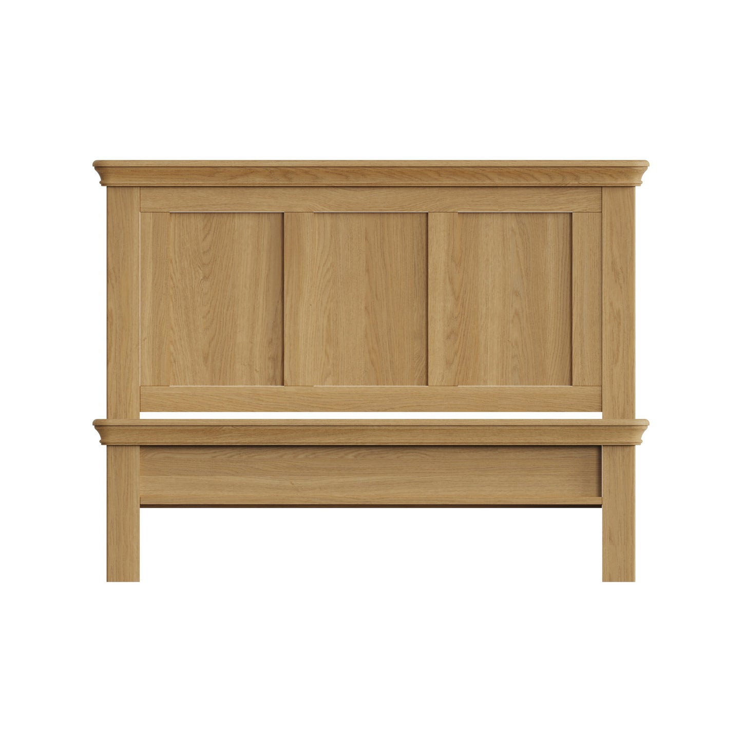 Faire 4ft6 Double Shaker Panel Bed in Natural Oak