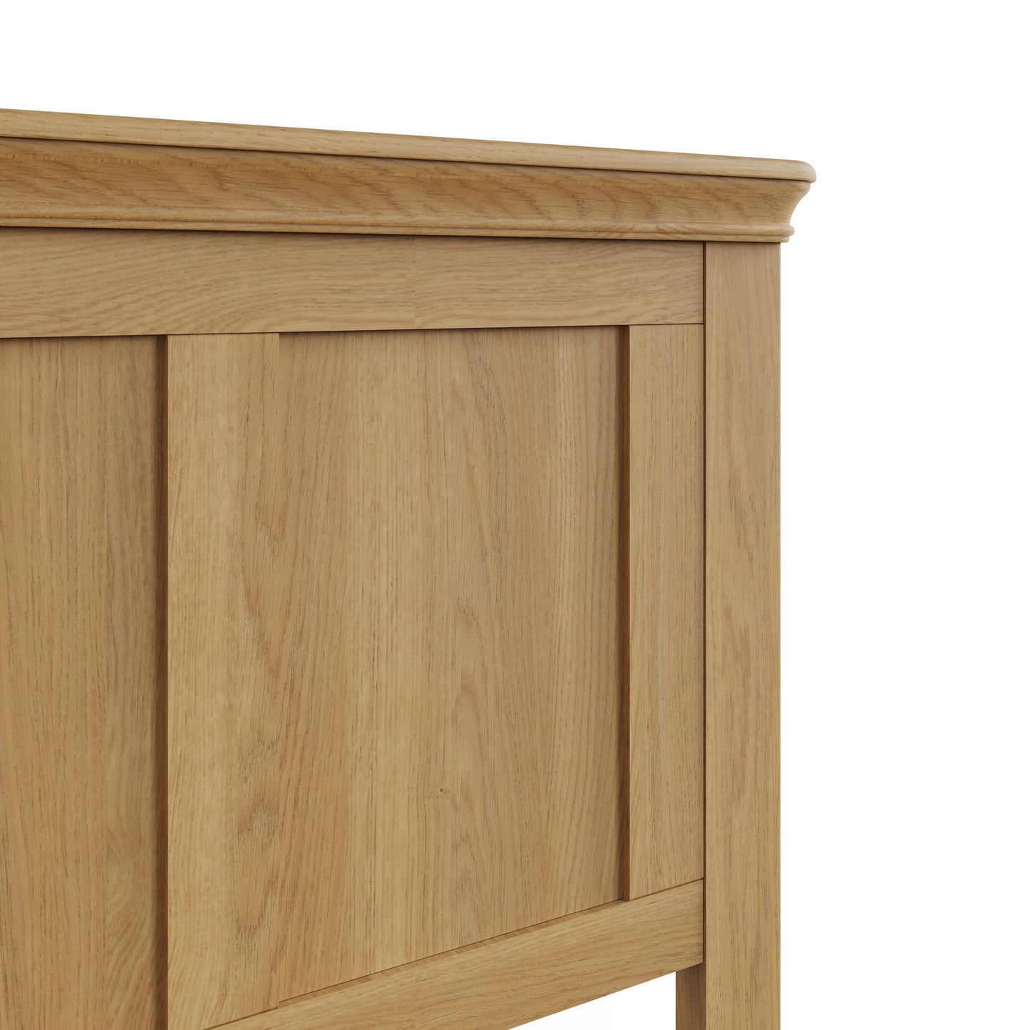 Faire 4ft6 Double Shaker Panel Bed in Natural Oak