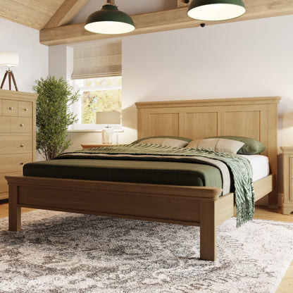 Faire 5ft Panel Bed in Classic Oak