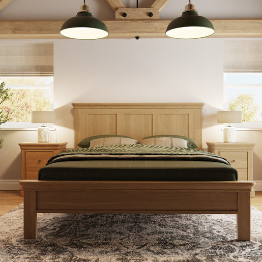Faire 5ft Panel Bed in Classic Oak