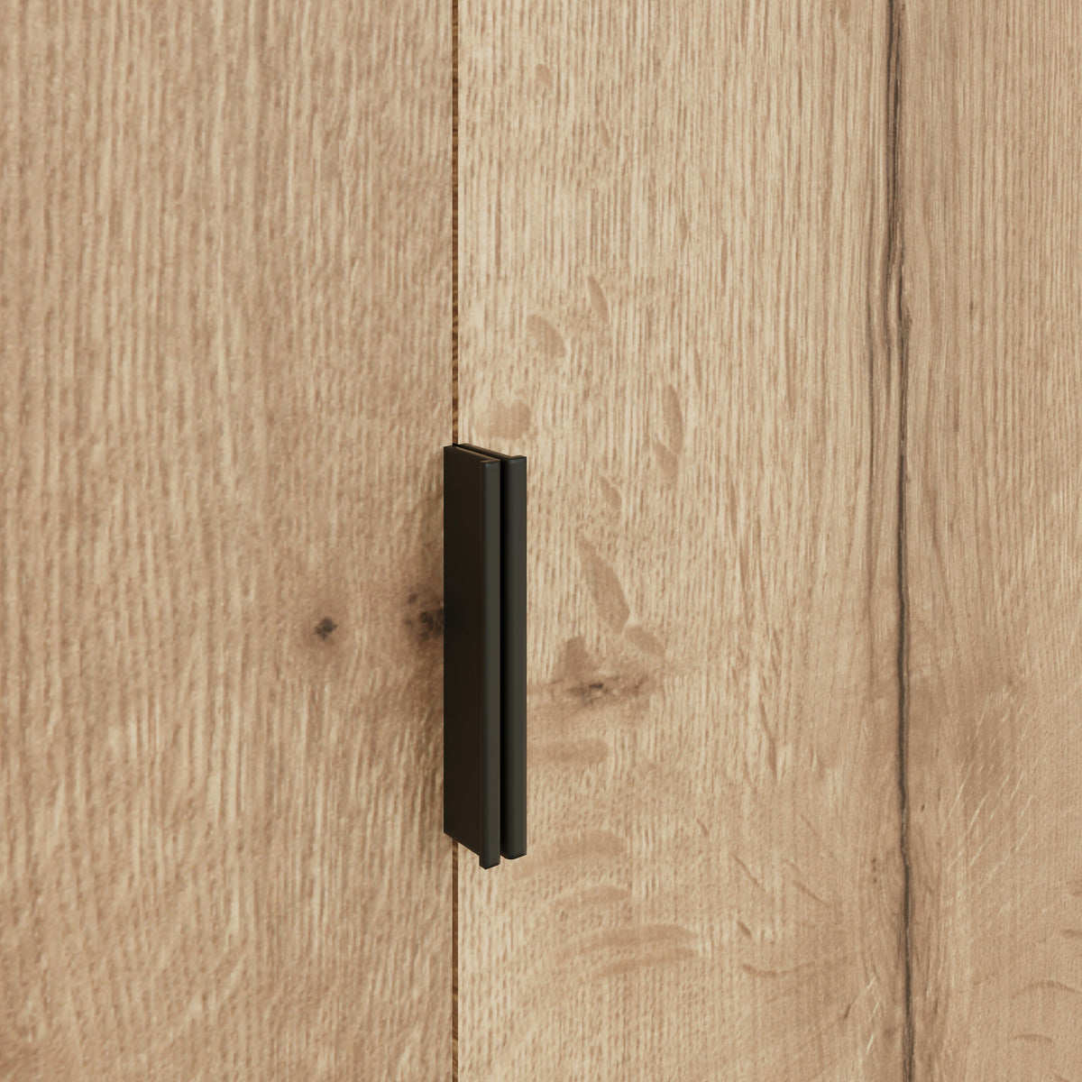 Fisso 2 Door Wardrobe Cracked Oak - Quick Click & Cam Assembly