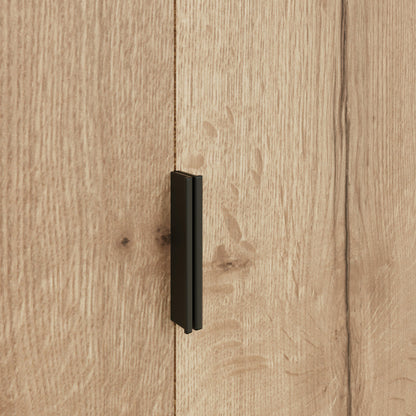 Fisso 2 Door Wardrobe Cracked Oak - Quick Click & Cam Assembly