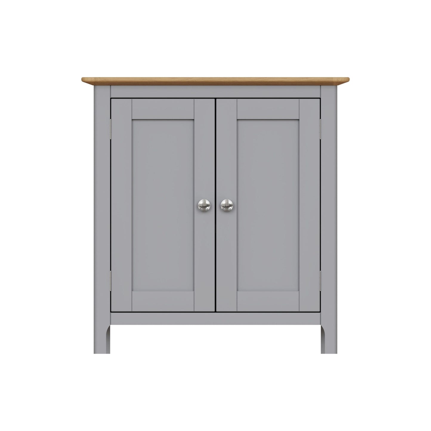Taberno Oak 2 Door Compact Sideboard Dove Grey
