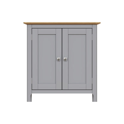 Taberno Oak 2 Door Compact Sideboard Dove Grey