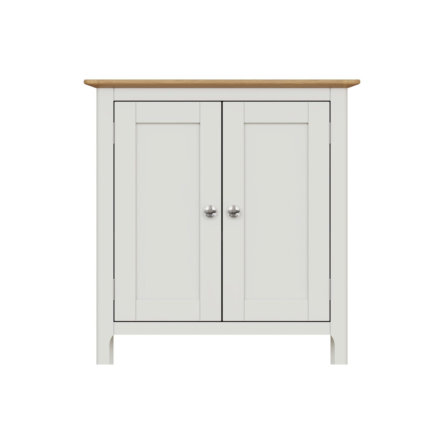 Taberno Oak 2 Door Compact Sideboard Linen White