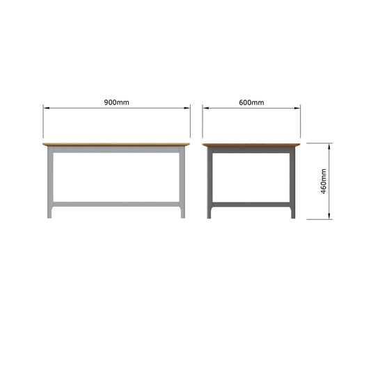 Taberno Oak Coffee Table Dove Grey
