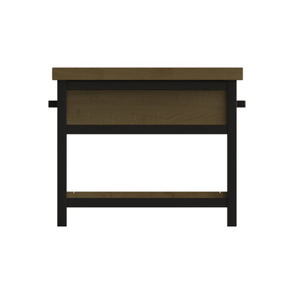Lowry 2 Drawer Coffee Table Driftwood Lacquered Solid Reclaimed Pine