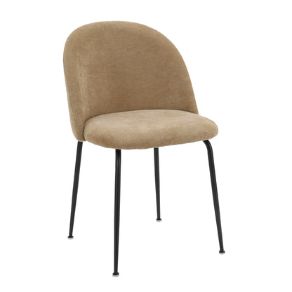 Freya Pack of 2 Flaxen Fabric Dining Chairs