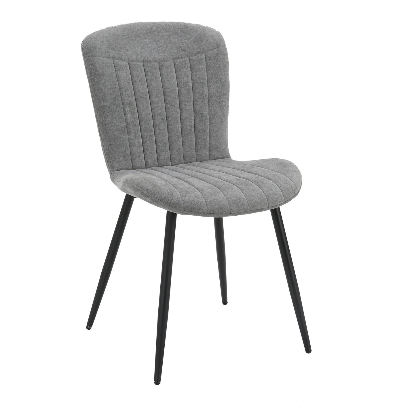 Grace Pack of 4 Grey Fabric Dining Chairs