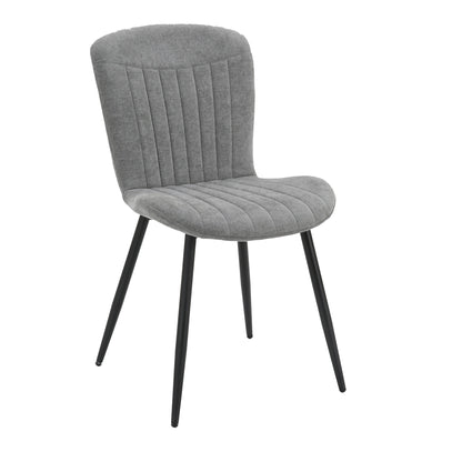 Grace Pack of 4 Grey Fabric Dining Chairs