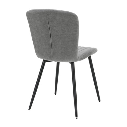 Grace Pack of 4 Grey Fabric Dining Chairs