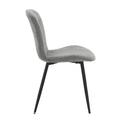 Grace Pack of 4 Grey Fabric Dining Chairs