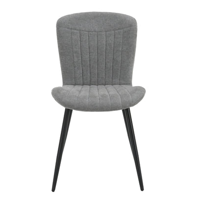 Grace Pack of 4 Grey Fabric Dining Chairs