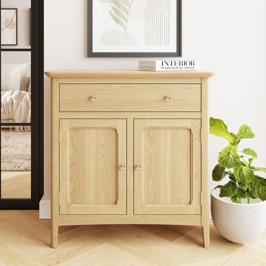 Hudson Ash 2 Door 1 Drawer Sideboard