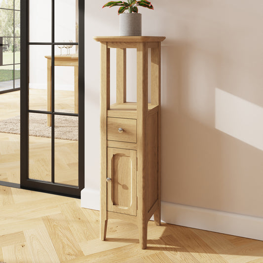 Newark Ash Assembled Tower Cabinet